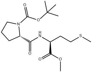 L-Methionine, 1-[(1,1-dimethylethoxy)carbonyl]-L-prolyl-, methyl ester (9CI) Struktur