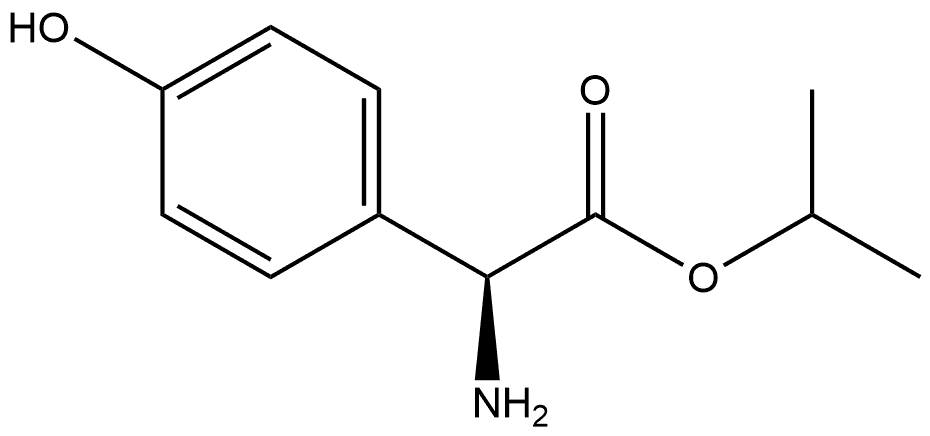 S-4-Hydroxyphenylglycine isopropyl ester Struktur