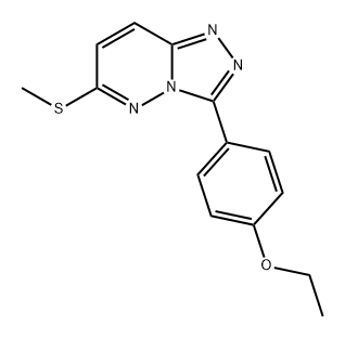 1,2,4-Triazolo[4,3-b]pyridazine, 3-(4-ethoxyphenyl)-6-(methylthio)- Struktur