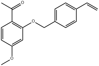 1-[2-[(4-Ethenylphenyl)methoxy]-4-methoxyphenyl]ethanone Struktur