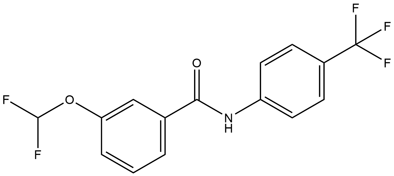 3-(Difluoromethoxy)-N-[4-(trifluoromethyl)phenyl]benzamide Struktur