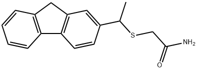 (1-(2-Fluorenyl)-aethylmercapto)essigsaeureamid [German] Struktur