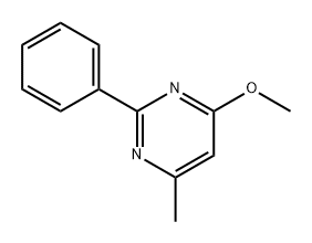 Pyrimidine, 4-methoxy-6-methyl-2-phenyl- Struktur