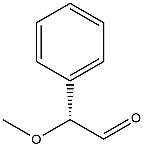 Benzeneacetaldehyde, α-methoxy-, (αR)- Struktur