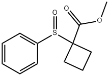 Cyclobutanecarboxylic acid, 1-(phenylsulfinyl)-, methyl ester