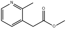 3-Pyridineacetic acid, 2-methyl-, methyl ester Struktur