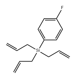 Benzene, 1-fluoro-4-(tri-2-propen-1-ylsilyl)- Struktur