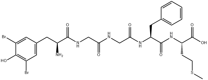 3,5-DIBR-TYR1-METHIONINE ENKEPHALIN Struktur