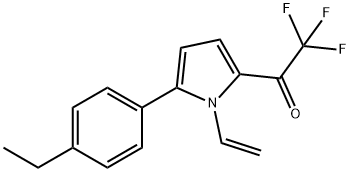 Ethanone, 1-[1-ethenyl-5-(4-ethylphenyl)-1H-pyrrol-2-yl]-2,2,2-trifluoro- Struktur