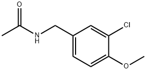 Acetamide, N-[(3-chloro-4-methoxyphenyl)methyl]- Struktur