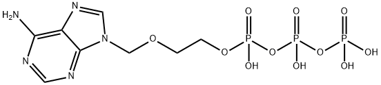 Triphosphoric acid, P-[2-[(6-amino-9H-purin-9-yl)methoxy]ethyl] ester Struktur