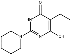 4(3H)?-?Pyrimidinone, 5-?ethyl-?6-?hydroxy-?2-?(1-?piperidinyl)?- Struktur