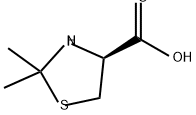 4-Thiazolidinecarboxylic acid, 2,2-dimethyl-, (S)- (9CI) Struktur