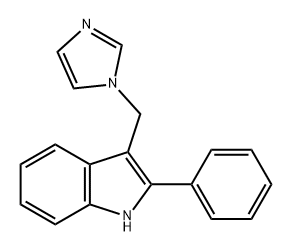 1H-Indole, 3-(1H-imidazol-1-ylmethyl)-2-phenyl- Struktur