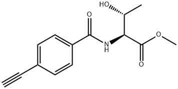 L-Threonine, N-(4-ethynylbenzoyl)-, methyl ester Struktur