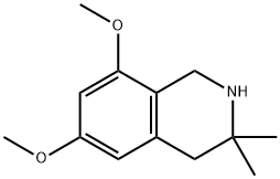 Isoquinoline, 1,2,3,4-tetrahydro-6,8-dimethoxy-3,3-dimethyl- Struktur