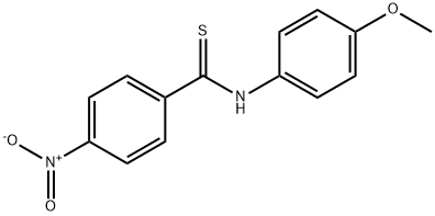 N-(4-Methoxyphenyl)-4-nitrobenzenecarbothioamide Struktur