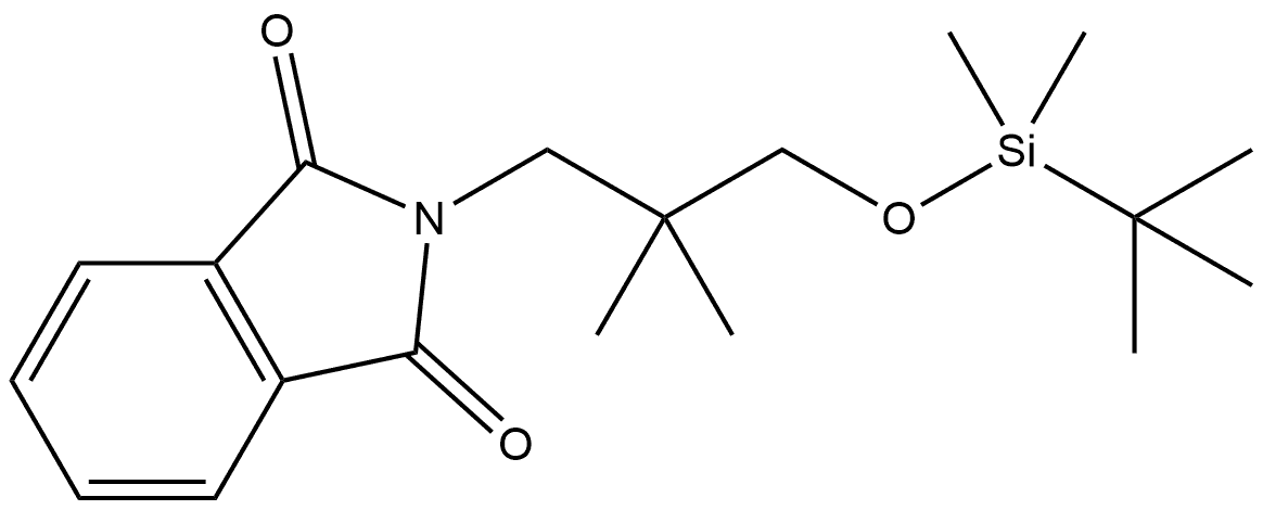 1H-Isoindole-1,3(2H)-dione, 2-[3-[[(1,1-dimethylethyl)dimethylsilyl]oxy]-2,2-dimethylpropyl]- Struktur