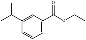 Benzoic acid, 3-(1-methylethyl)-, ethyl ester Struktur