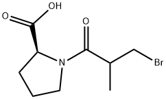 L-Proline, 1-(3-bromo-2-methyl-1-oxopropyl)- Struktur