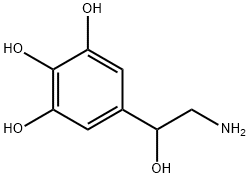 1,2,3-Benzenetriol, 5-(2-amino-1-hydroxyethyl)- Struktur