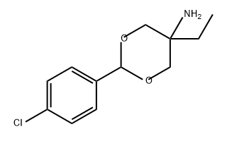 1,3-Dioxan-5-amine, 2-(4-chlorophenyl)-5-ethyl- Struktur