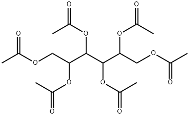 1,2,3,4,5,6-Hexa-O-acetyl-L-iditol Struktur