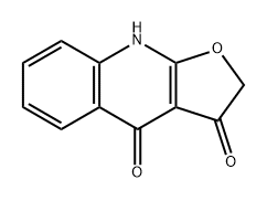 Furo[2,3-b]quinoline-3,4(2H,9H)-dione Struktur