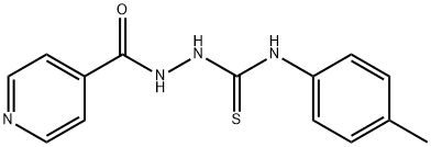 4-Pyridinecarboxylic acid, 2-[[(4-methylphenyl)amino]thioxomethyl]hydrazide Struktur