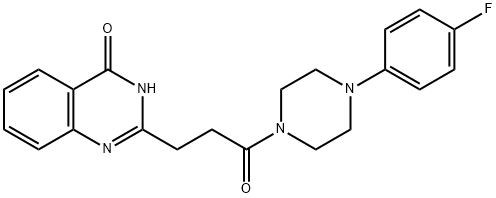 4(3H)-Quinazolinone, 2-[3-[4-(4-fluorophenyl)-1-piperazinyl]-3-oxopropyl]- Struktur