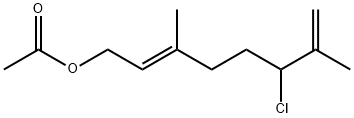 2,7-Octadien-1-ol, 6-chloro-3,7-dimethyl-, 1-acetate, (2E)-