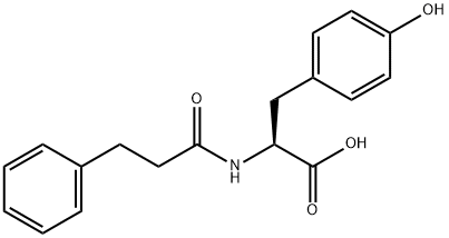 N(beta)-phenylpropionyltyrosine Struktur