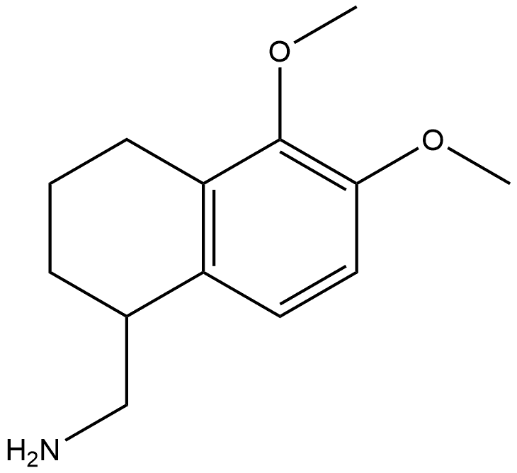 (5,6-dimethoxy-1,2,3,4-tetrahydronaphthalen-1-yl)methanamine Struktur