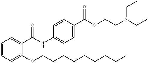 2-(Diethylamino)ethyl 4-[[2-(nonyloxy)benzoyl]amino]benzoate Struktur