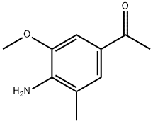 Ethanone, 1-(4-amino-3-methoxy-5-methylphenyl)- Struktur