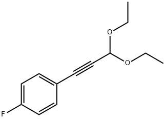 Benzene, 1-(3,3-diethoxy-1-propyn-1-yl)-4-fluoro- Struktur