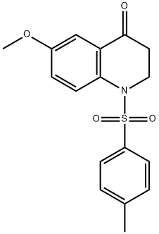 4(1H)-Quinolinone, 2,3-dihydro-6-methoxy-1-[(4-methylphenyl)sulfonyl]- Struktur