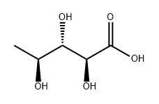 L-Ribonic acid, 5-deoxy- Struktur