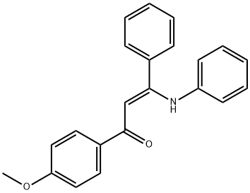 2-Propen-1-one, 1-(4-methoxyphenyl)-3-phenyl-3-(phenylamino)-, (Z)- (9CI) Struktur