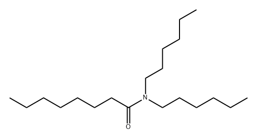 Octanamide, N,N-dihexyl- Struktur