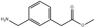 Benzeneacetic acid, 3-(aminomethyl)-, methyl ester Struktur