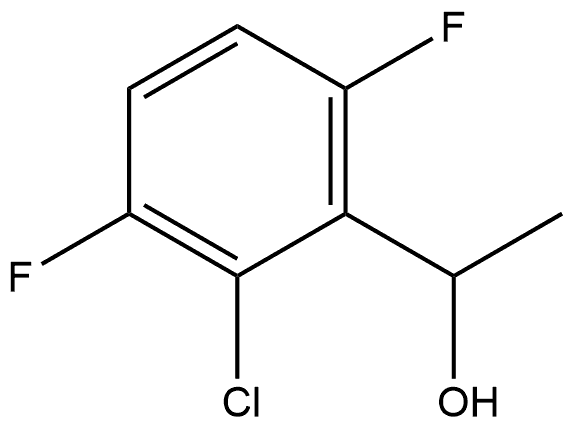 Benzenemethanol, 2-chloro-3,6-difluoro-α-methyl- Struktur