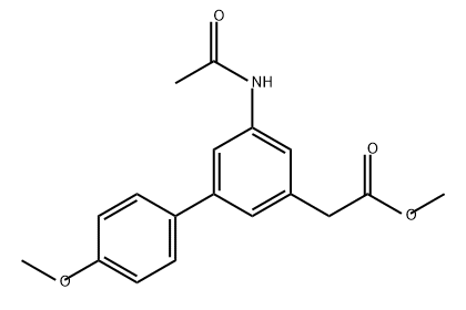 [1,1'-Biphenyl]-3-acetic acid, 5-(acetylamino)-4'-methoxy-, methyl ester