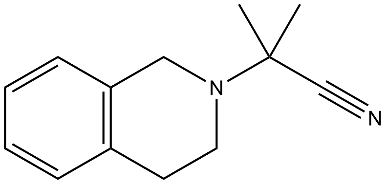 2(1H)-Isoquinolineacetonitrile, 3,4-dihydro-α,α-dimethyl- Struktur