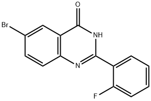 4(3H)-Quinazolinone, 6-bromo-2-(2-fluorophenyl)- Struktur