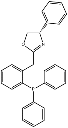 Oxazole, 2-[[2-(diphenylphosphino)phenyl]methyl]-4,5-dihydro-4-phenyl-, (4S)- Struktur