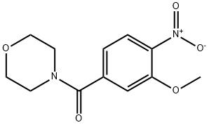 Methanone, (3-methoxy-4-nitrophenyl)-4-morpholinyl- Struktur