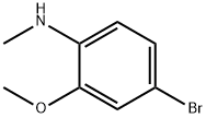 Benzenamine, 4-bromo-2-methoxy-N-methyl- Struktur