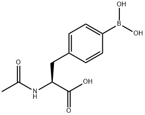 L-Phenylalanine, N-acetyl-4-borono- (9CI) Struktur