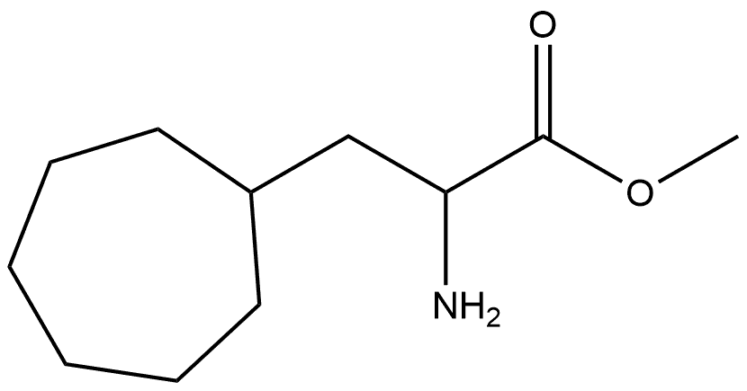 Cycloheptanepropanoic acid, α-amino-, methyl ester Struktur